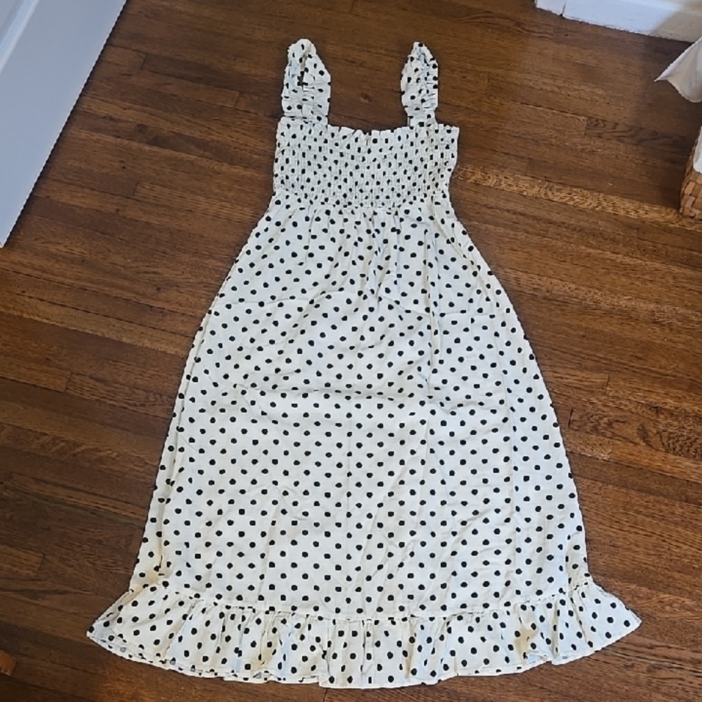 Zara Black and White Polka Dot Dress- Purchased From ZARA in PARIS